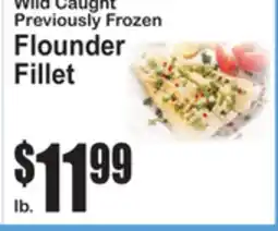 SuperFresh Wild Caught Previously Frozen Flounder Fillet offer
