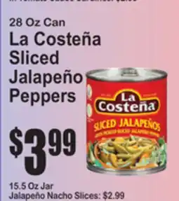 SuperFresh La Costeña Sliced Jalapeño Peppers offer