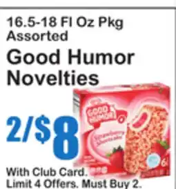 SuperFresh Good Humor Novelties offer