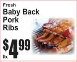 SuperFresh Fresh Baby Back Pork Ribs offer