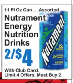 SuperFresh Nutrament Energy Nutrition Drinks offer