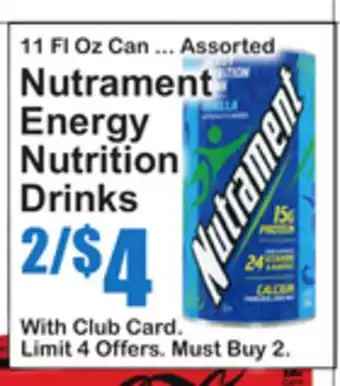 SuperFresh Nutrament Energy Nutrition Drinks offer