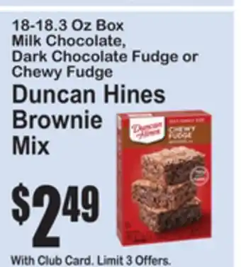 SuperFresh Duncan Hines Brownie Mix offer
