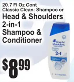 SuperFresh Classic Clean: Shampoo or Head & Shoulders 2-in-1 Shampoo & Conditioner offer