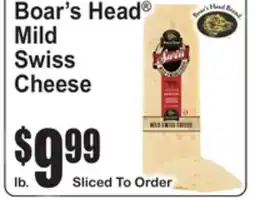 SuperFresh Boar's Head Mild Swiss Cheese offer