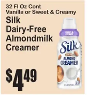 SuperFresh Silk Dairy-Free Almondmilk Creamer offer