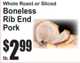 SuperFresh Whole Roast or Sliced Boneless Rib End Pork offer