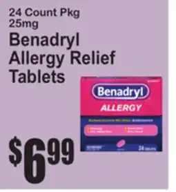 SuperFresh Benadryl Allergy Relief Tablets offer