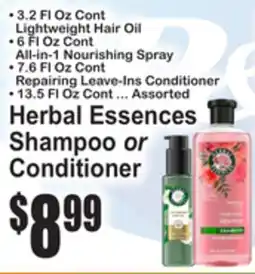 SuperFresh Herbal Essences Shampoo or Conditioner offer