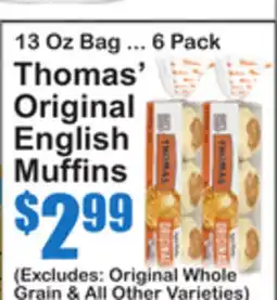 SuperFresh Thomas' Original English Muffins offer