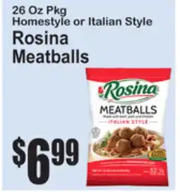 SuperFresh Rosina Meatballs offer