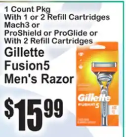 SuperFresh Gillette Fusion5 Men's Razor offer