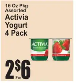 SuperFresh 16 Oz Pkg Assorted Activia Yogurt offer