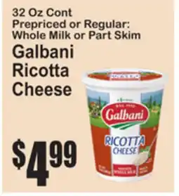 SuperFresh Galbani Ricotta Cheese offer