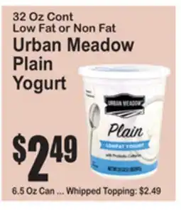 SuperFresh Urban Meadow Plain Yogurt offer