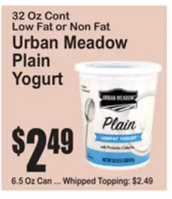 SuperFresh Urban Meadow Plain Yogurt offer