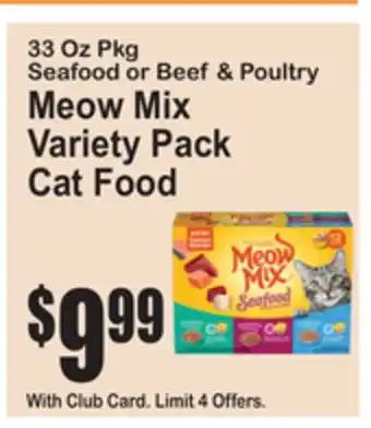 SuperFresh Meow Mix Variety Pack Cat Food offer