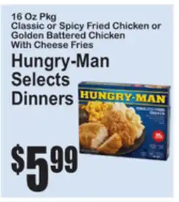 SuperFresh Hungry-Man Selects Dinners offer