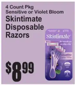 SuperFresh Skintimate Disposable Razors offer