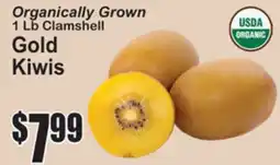 SuperFresh Organically Grown 1 Lb Clamshell Gold Kiwis offer