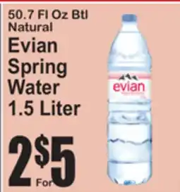 SuperFresh Evian Spring Water offer