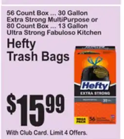 SuperFresh Hefty Trash Bags offer