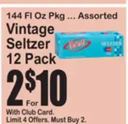 SuperFresh 144 Fl Oz Pkg ... Assorted Vintage Seltzer offer