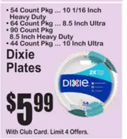 SuperFresh Dixie Plates offer