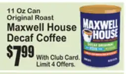 SuperFresh Maxwell House Decaf Coffee offer