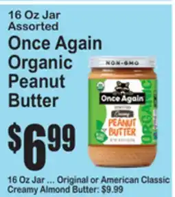 SuperFresh Once Again Organic Peanut Butter offer