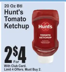 SuperFresh 20 Oz Btl Hunt's Tomato Ketchup offer