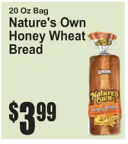 SuperFresh Nature's Own Honey Wheat Bread offer