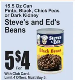 SuperFresh Steve's and Ed's Beans offer