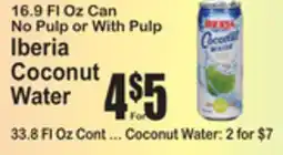 SuperFresh Iberia Coconut Water offer
