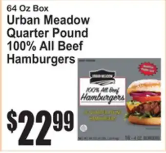 SuperFresh Urban Meadow Quarter Pound 100% All Beef Hamburgers offer