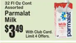 SuperFresh 32 Fl Oz Cont Assorted Parmalat Milk offer