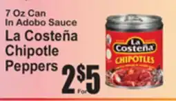 SuperFresh La Costeña Chipotle Peppers offer