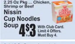 SuperFresh Nissin Cup Noodles Soup offer
