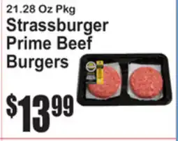 SuperFresh Strassburger Prime Beef Burgers offer