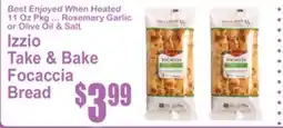 SuperFresh Izzio Take & Bake Focaccia Bread offer