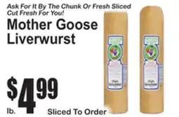 SuperFresh Mother Goose Liverwurst offer