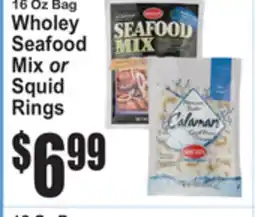 SuperFresh 16 Oz Bag Wholey Seafood Mix or Squid Rings offer