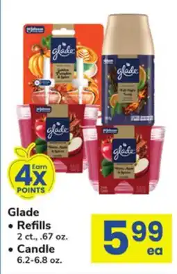 ACME Glade Refills 2 ct., .67 oz., Candle 6.2-6.8 oz offer