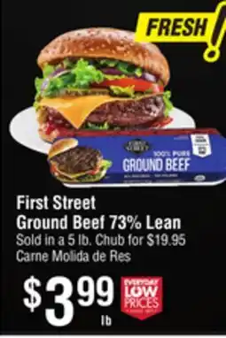 Smart & Final First Street Ground Beef 73% Lean offer