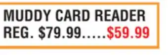 Dunham's Sports MUDDY CARD READER offer