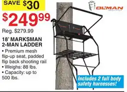 Dunham's Sports 18' MARKSMAN 2-MAN LADDER offer
