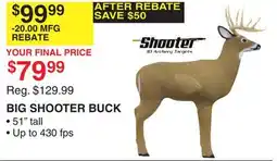 Dunham's Sports BIG SHOOTER BUCK offer