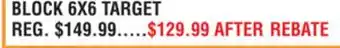Dunham's Sports BLOCK 6X6 TARGET offer