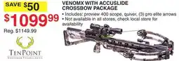 Dunham's Sports VENOMX WITH ACCUSLIDE CROSSBOW PACKAGE offer