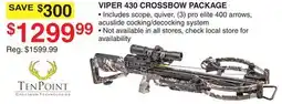 Dunham's Sports TEN POINT VIPER 430 CROSSBOW PACKAGE offer
